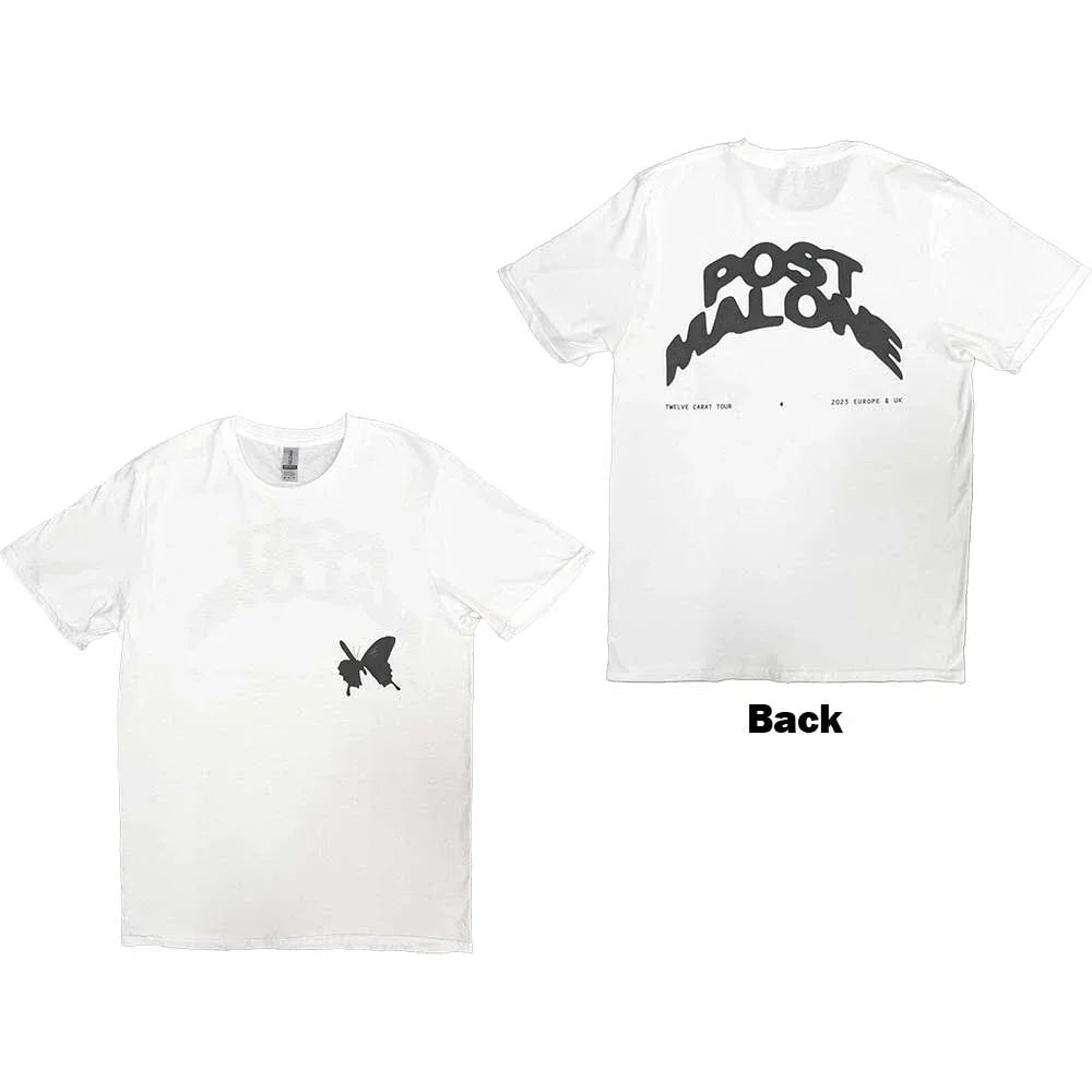Post Malone - Curved Logo 2023 Tour (T-Shirt) - Joco Records