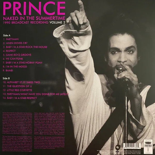 Prince - Naked In The Summertime Volume 2 (Import) (LP) - Joco Records