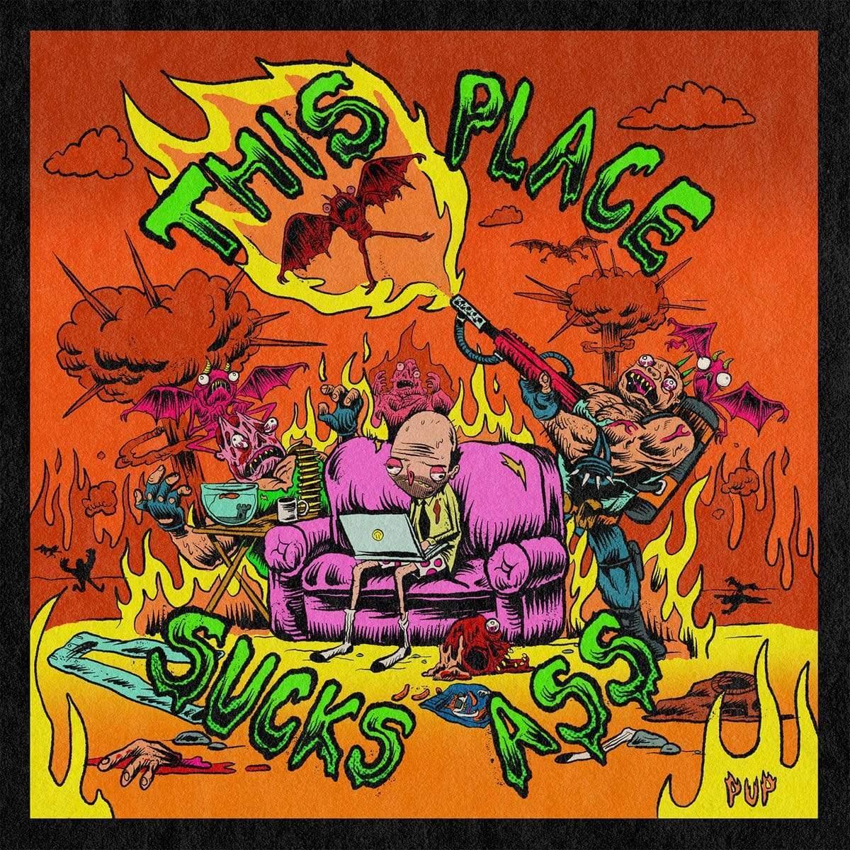 Pup - This Place Sucks Ass (Indie Exclusive, Green & Pink Vinyl) (12-Inch Vinyl EP) - Joco Records