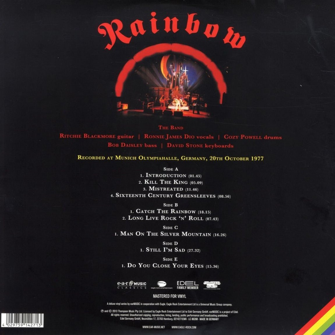 Rainbow - Live In Munich 1977 (Limited Edition, 180 Gram Virgin Vinyl) (3 LP) - Joco Records