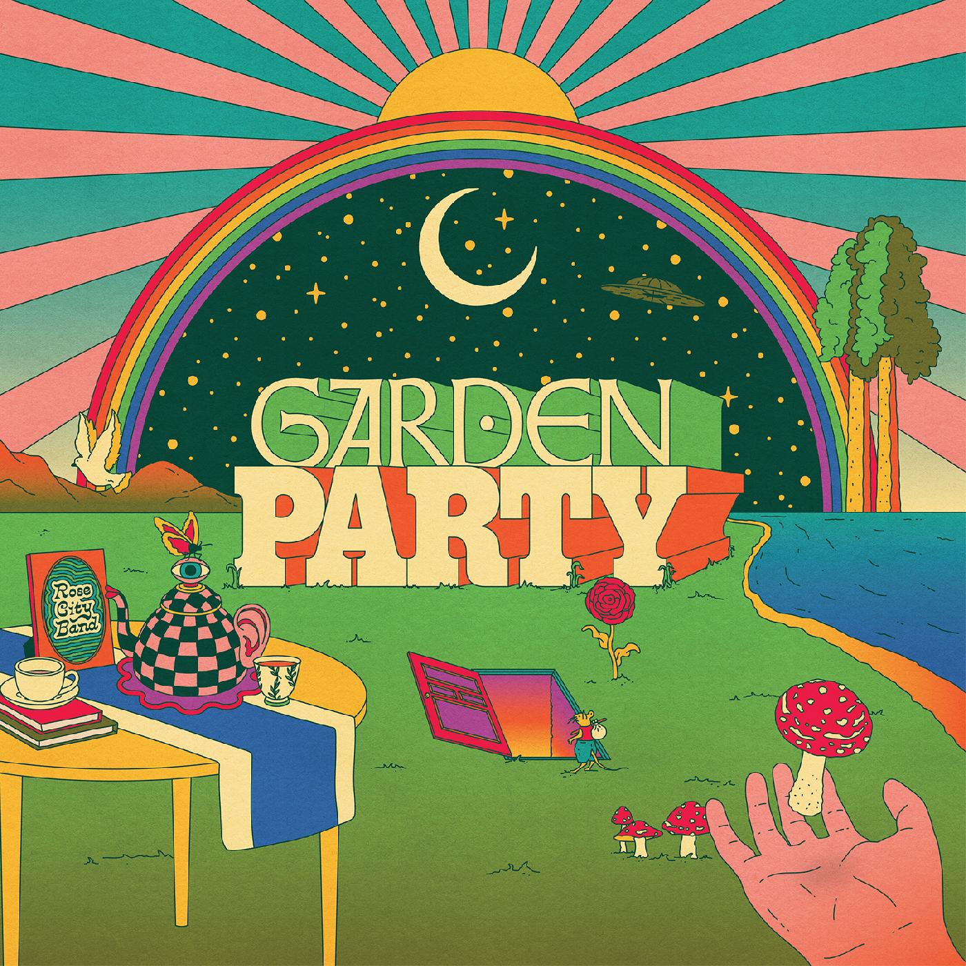 Rose City Band - Garden Party (Indie Exclusive, Clear & Purple Vinyl) (LP) - Joco Records