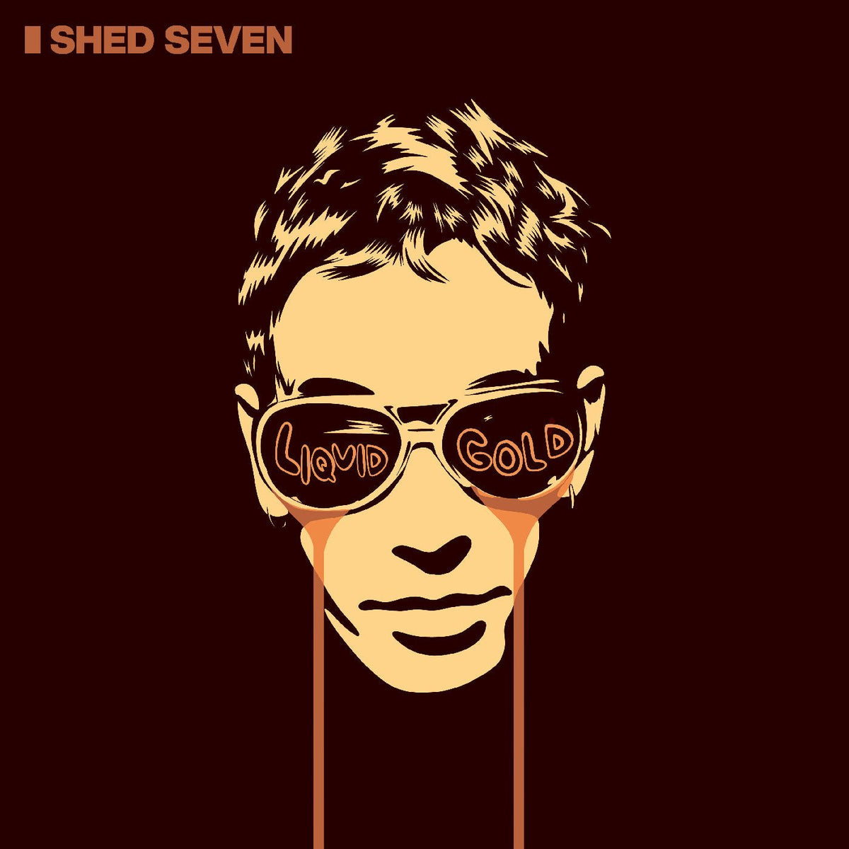 Shed Seven - Liquid Gold (Red & Black Marble Vinyl) - Joco Records