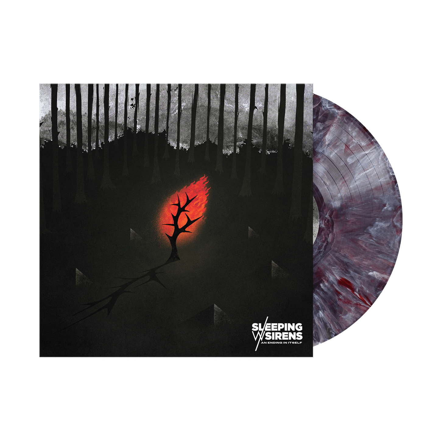 Sleeping With Sirens - An Ending In Itself (Black, White & Red Swirl Vinyl) (LP) - Joco Records