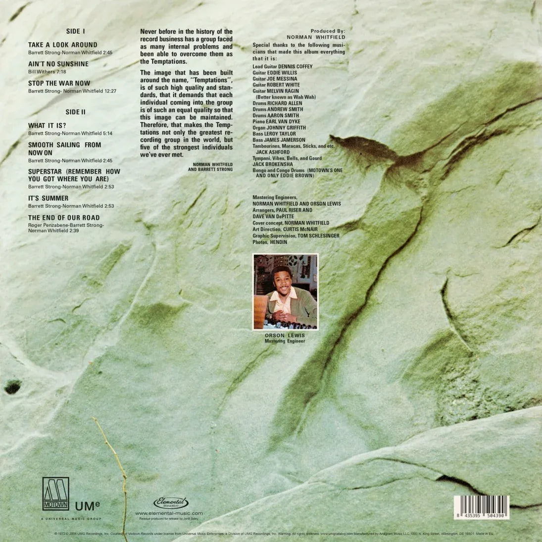 The Temptations - Solid Rock (Limited Edition, 140 Gram Virgin Vinyl) (LP)