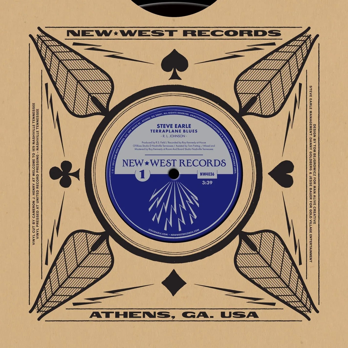 Steve / Johnson Earle - Terraplane Blues - 10" (Vinyl) - Joco Records