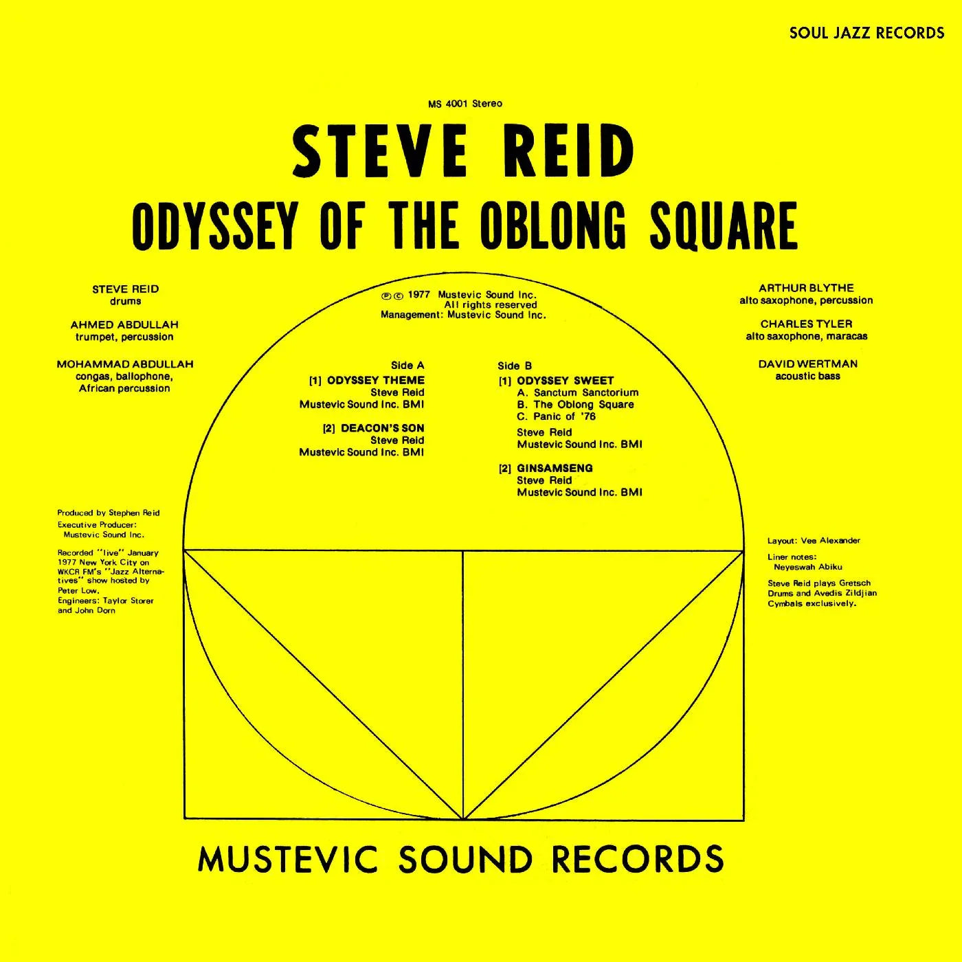 Steve Reid - Odyssey of the Oblong Square (GOLD VINYL)