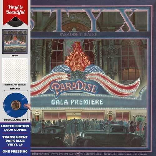Styx - Paradise Theatre (Blue Vinyl) (LP) - Joco Records