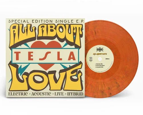 Tesla - All About Love: Special Edition E.P. (Limited Edition, Orange Vinyl) (LP) - Joco Records