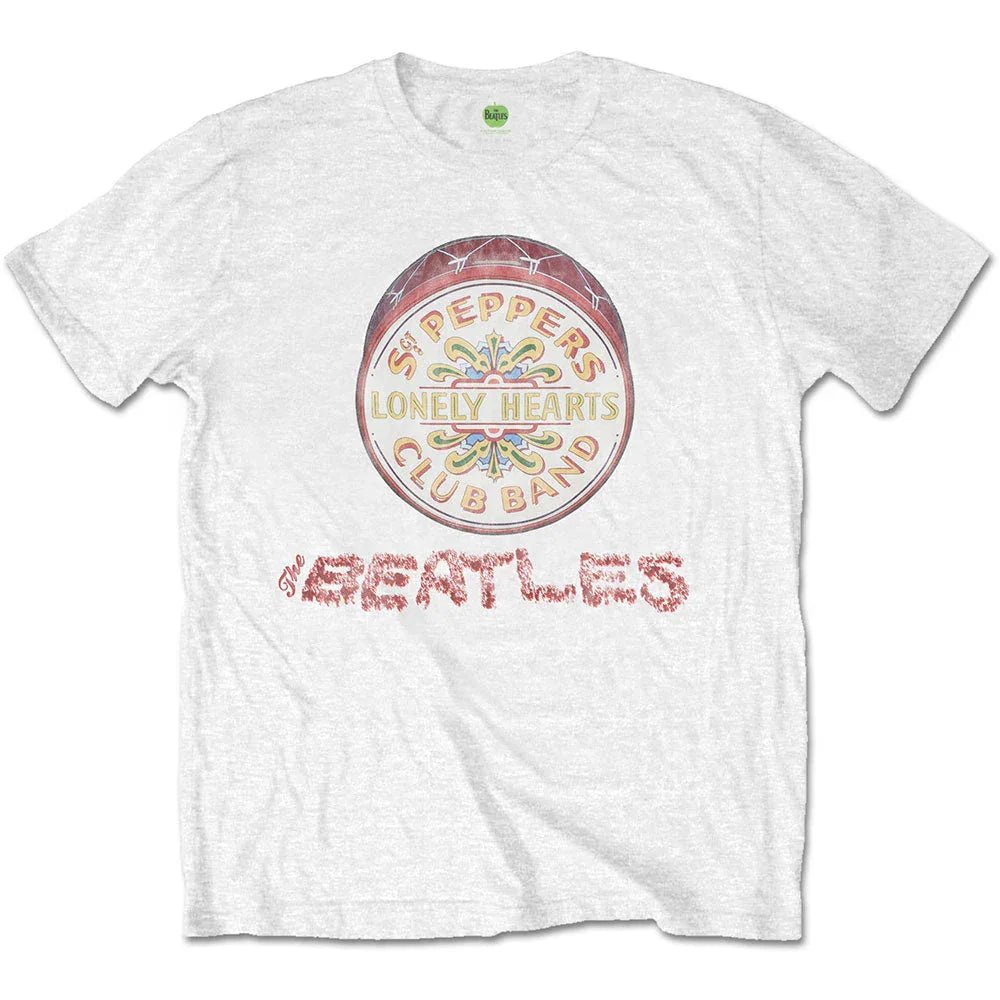The Beatles - Flowers Logo & Drum (T-Shirt) - Joco Records