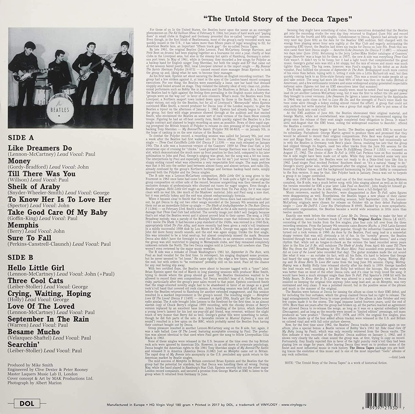 The Beatles - The Decca Tapes (Limited Deluxe Edition, 180 Gram) (LP) - Joco Records