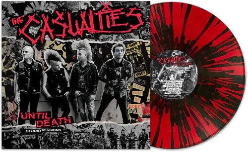 The Casualties - Until Death: Studio Sessions ((Color Vinyl, Red & Black Splatter Vinyl) (LP) - Joco Records