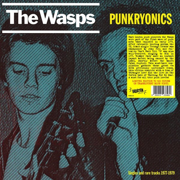 The Wasps - Punkryonics: Singles & Rare Tracks 1977 - 1979 (Limited Edition, Blue Vinyl) (LP) - Joco Records
