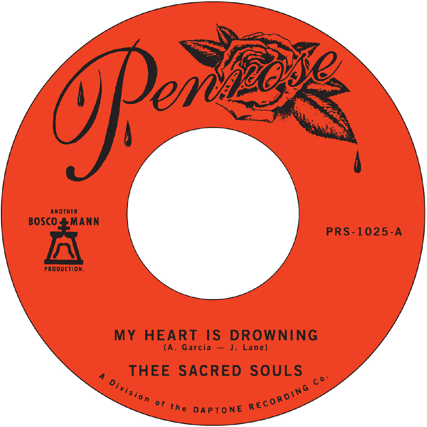 Thee Sacred Souls - My Heart Is Drowning B/W Stuck In The Mud
