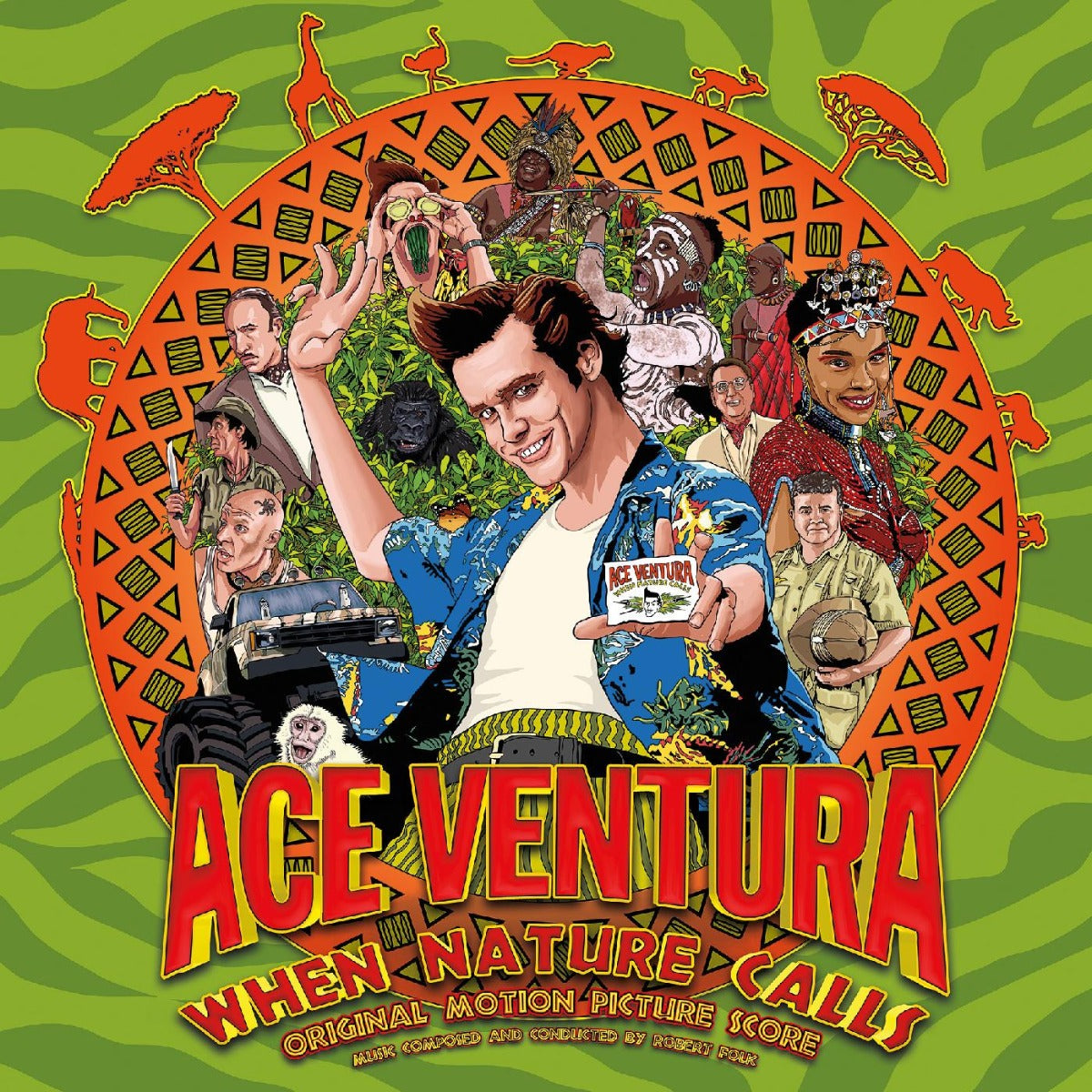 Various Artists - Ace Ventura: When Nature Calls: Original Motion Picture Score (Indie Exclusive, Red, White & Blue Splatter Vinyl)