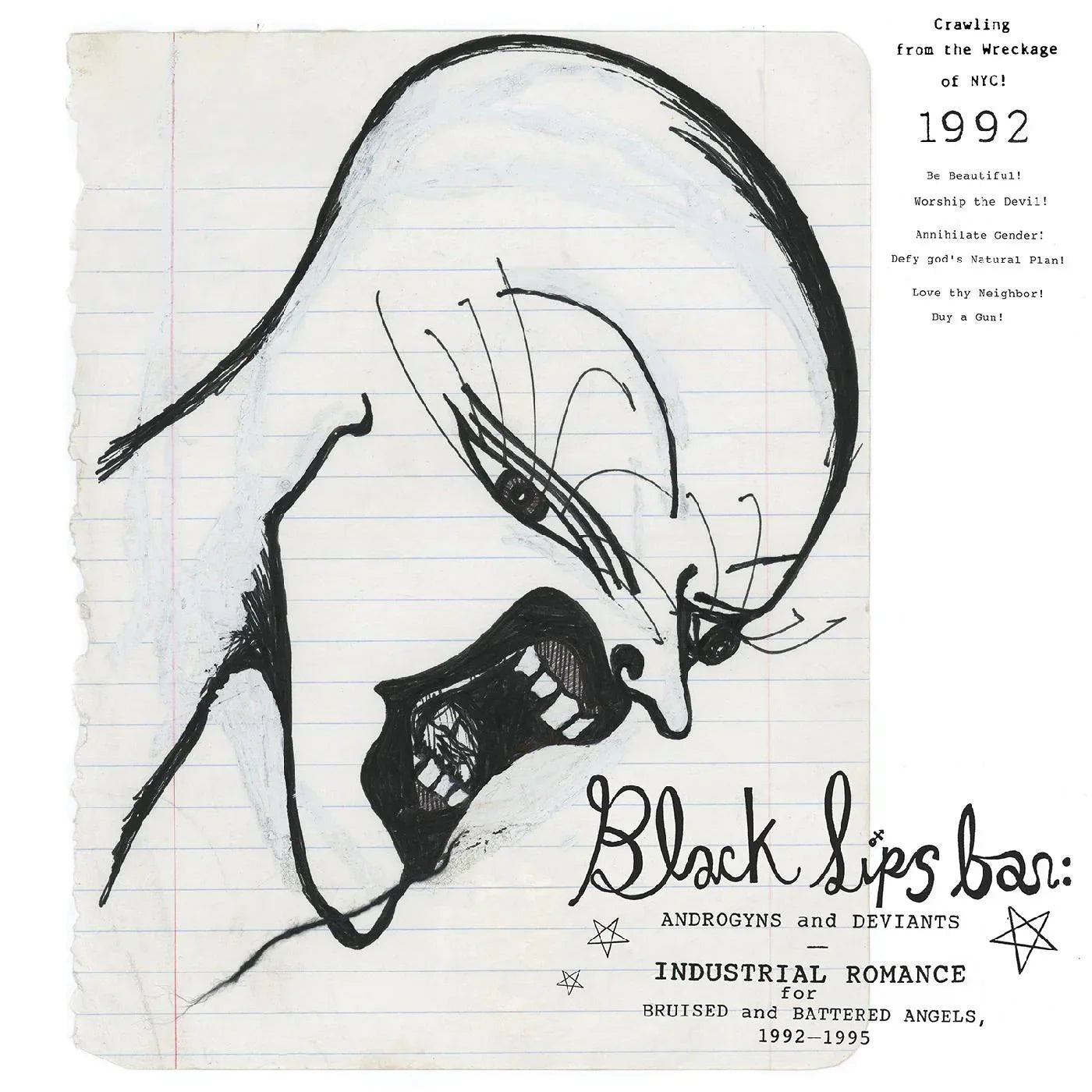 Various Artists - Blacklips Bar: Androgyns And Deviants - Industrial Romance For Bruised And Battered Angels, 1992–1995 (2 LP) - Joco Records