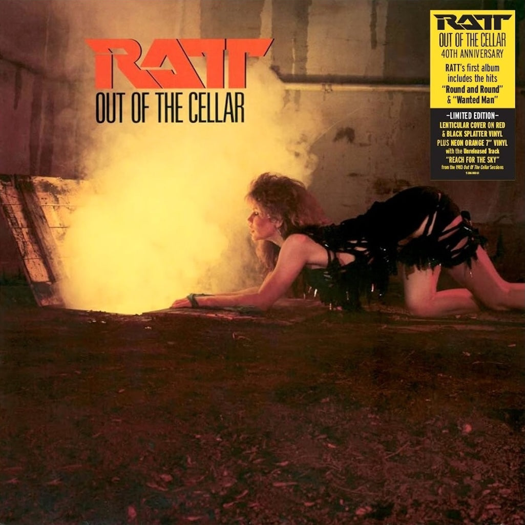 Ratt - Out Of The Cellar: 40th Anniversary, Limited Edition (Lenticular Cover, Red & Black Splatter Vinyl) (LP + 7" Single)