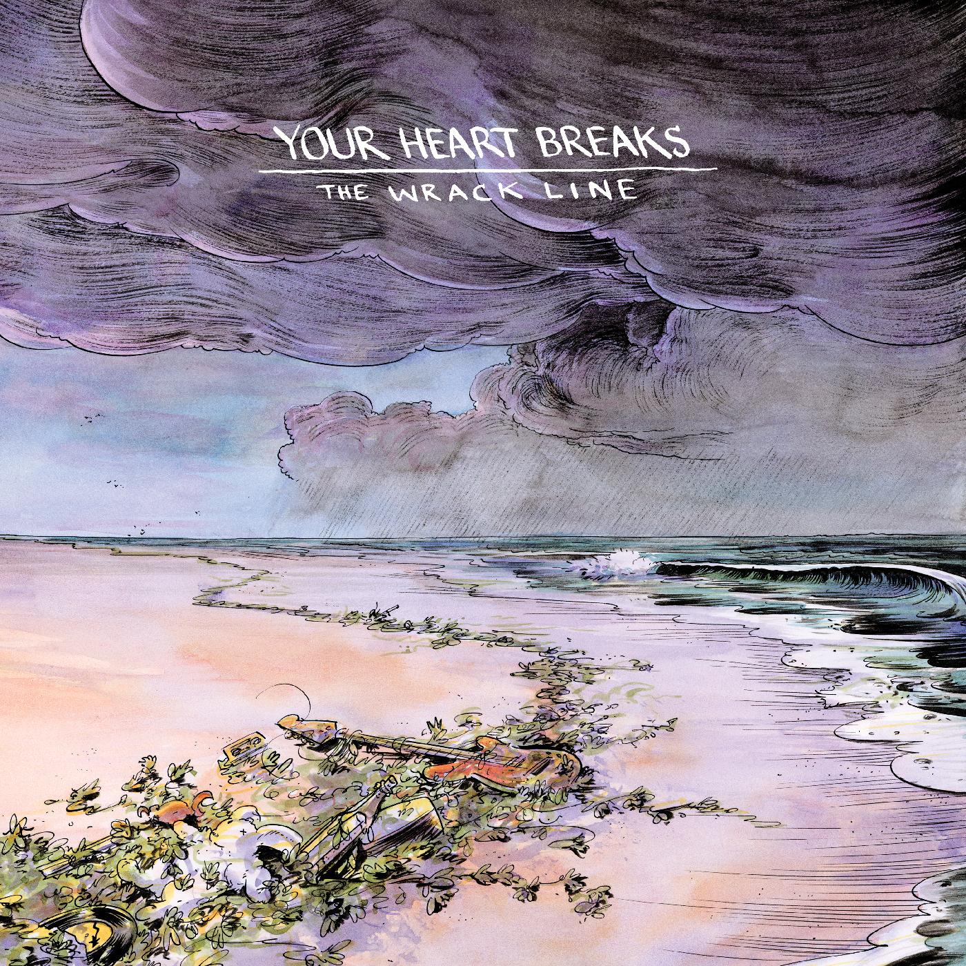 Your Heart Breaks - The Wrack Line (Purple & Teal Vinyl) - Joco Records