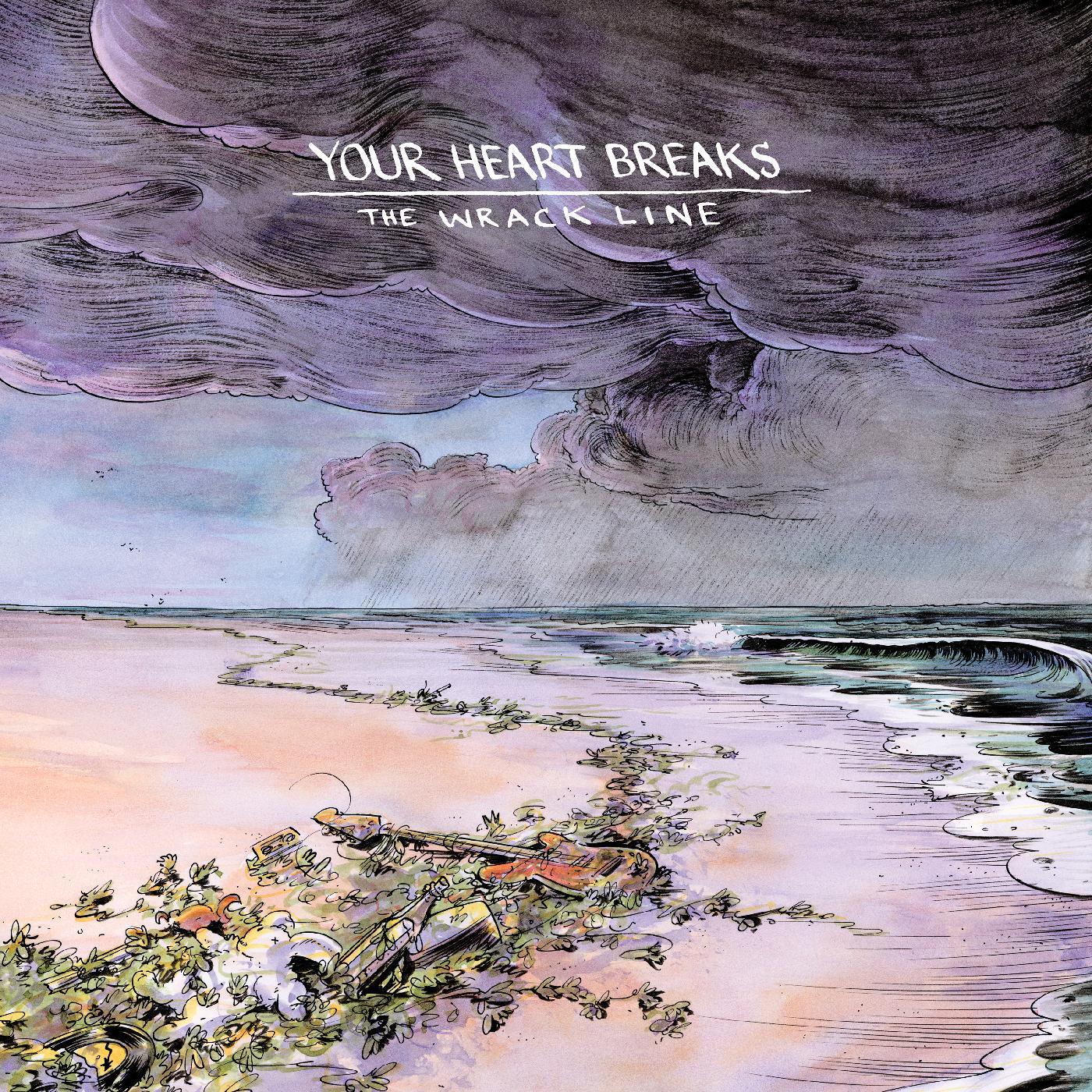Your Heart Breaks - The Wrack Line (Purple & Teal Vinyl) - Joco Records