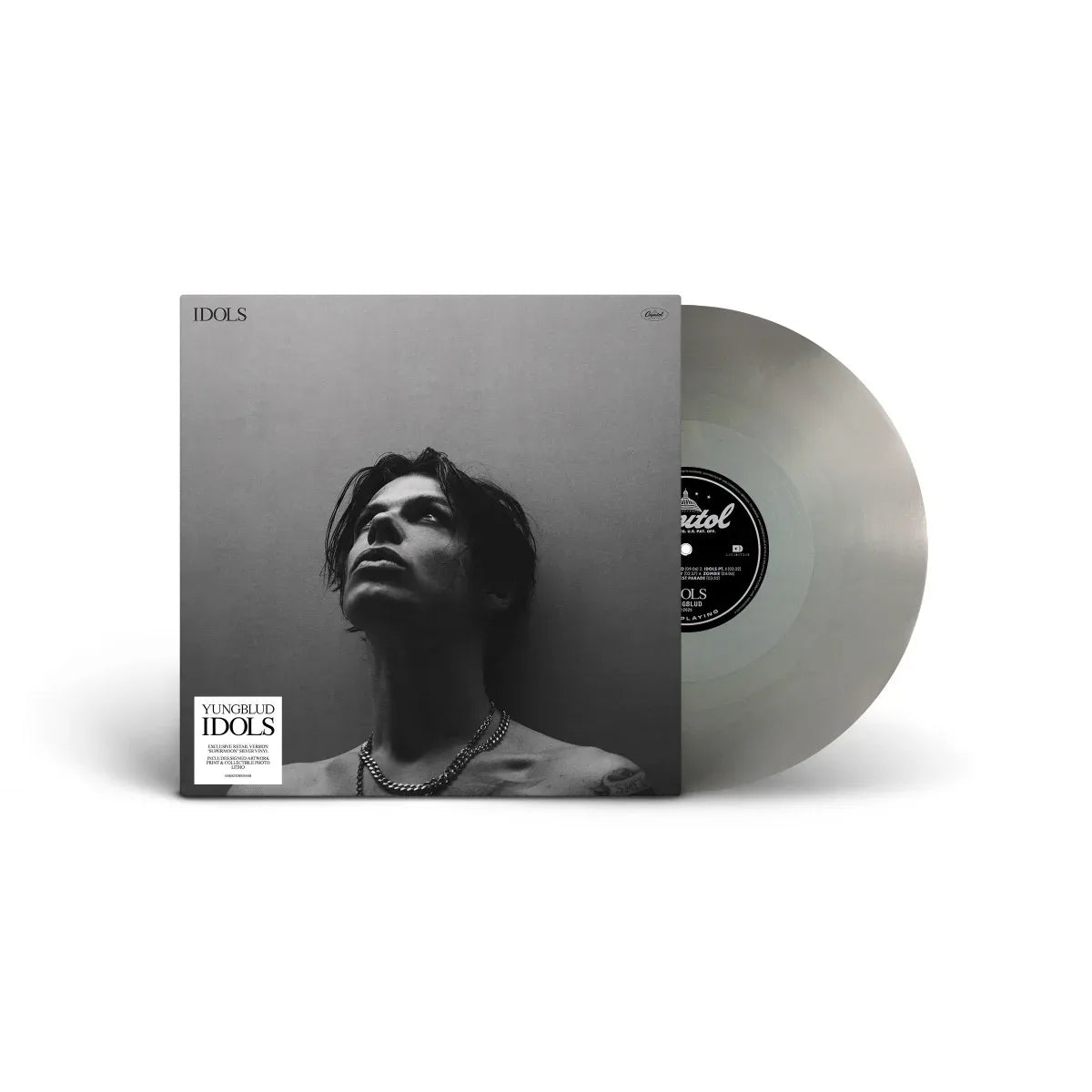 YUNGBLUD - Idols (Indie Exclusive, Supermoon Silver Vinyl, Signed Insert) (LP)