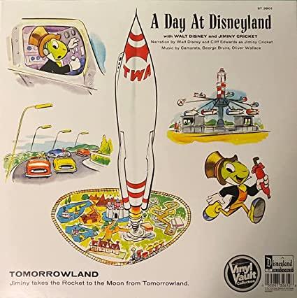 Walt Disney - A Day At Disneyland with Walt Disney & Jiminy Cricket (LP) - Joco Records