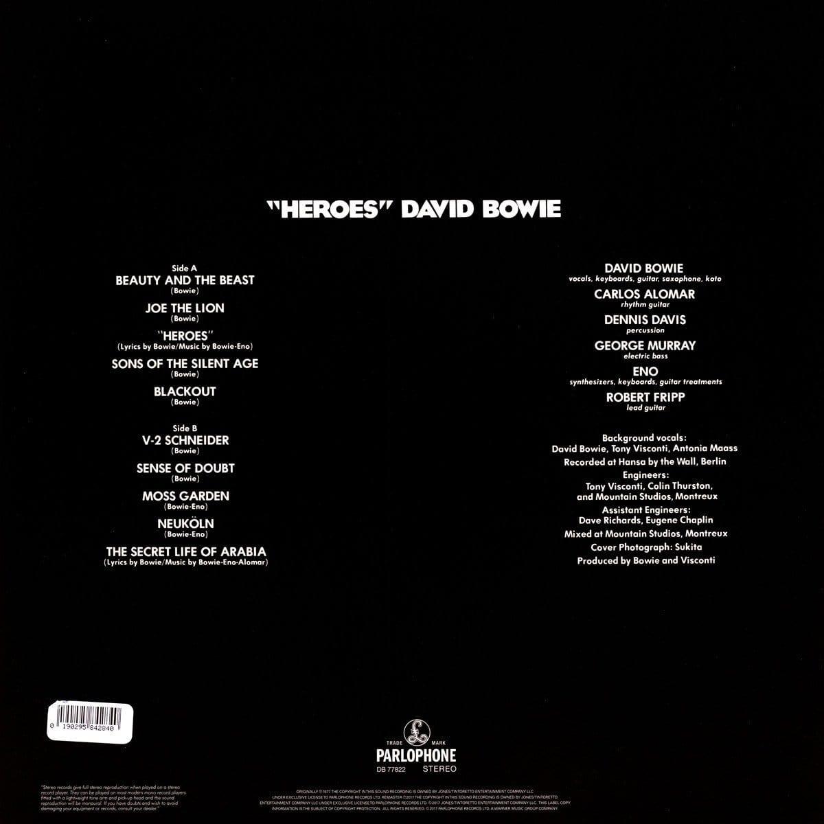 David Bowie - Heroes (2017 Remaster, 180 Gram) (LP) - Joco Records