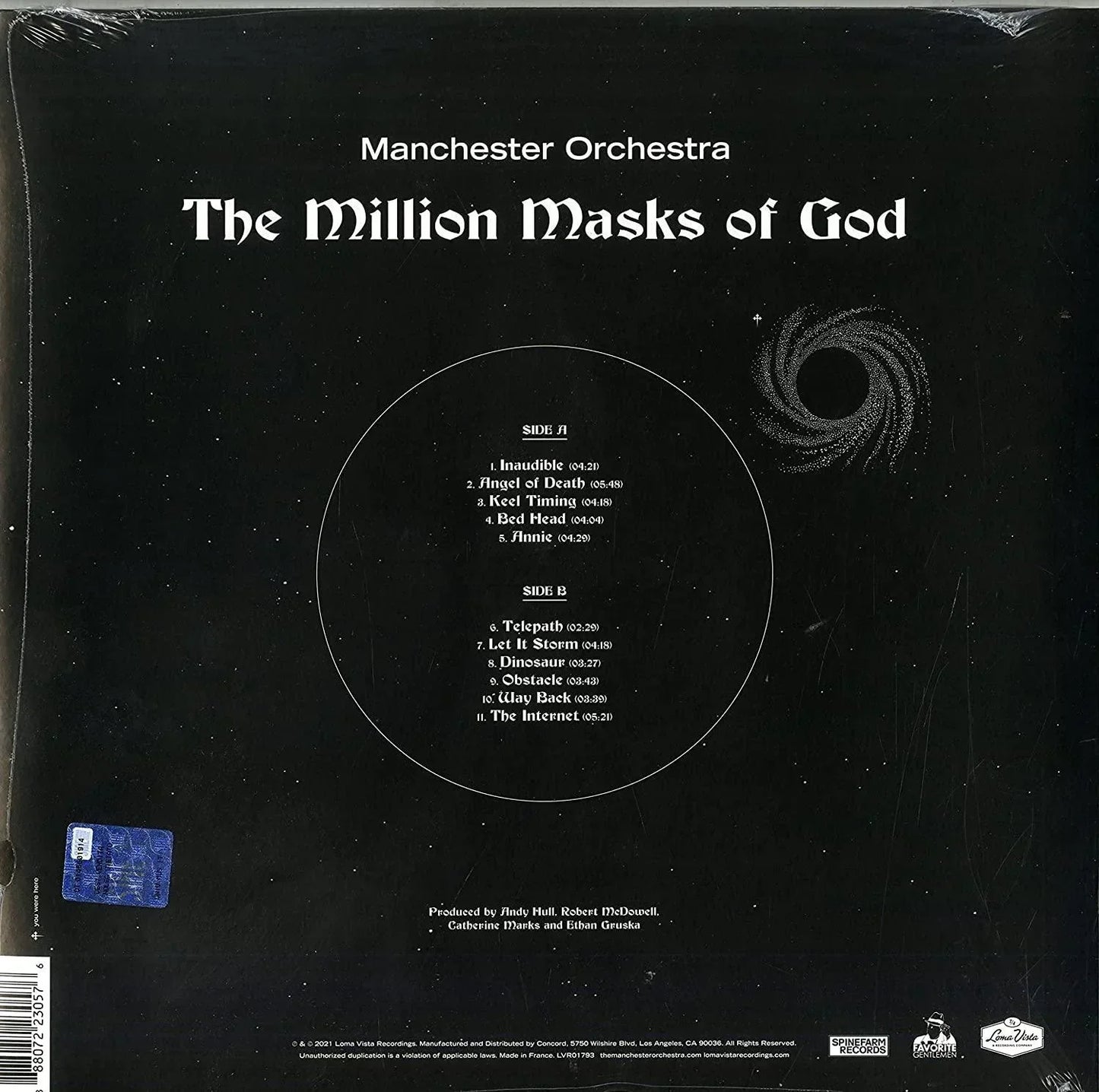 Manchester Orchestra - The Million Masks Of God (Limited Edition, Light Blue Vinyl) (LP) - Joco Records