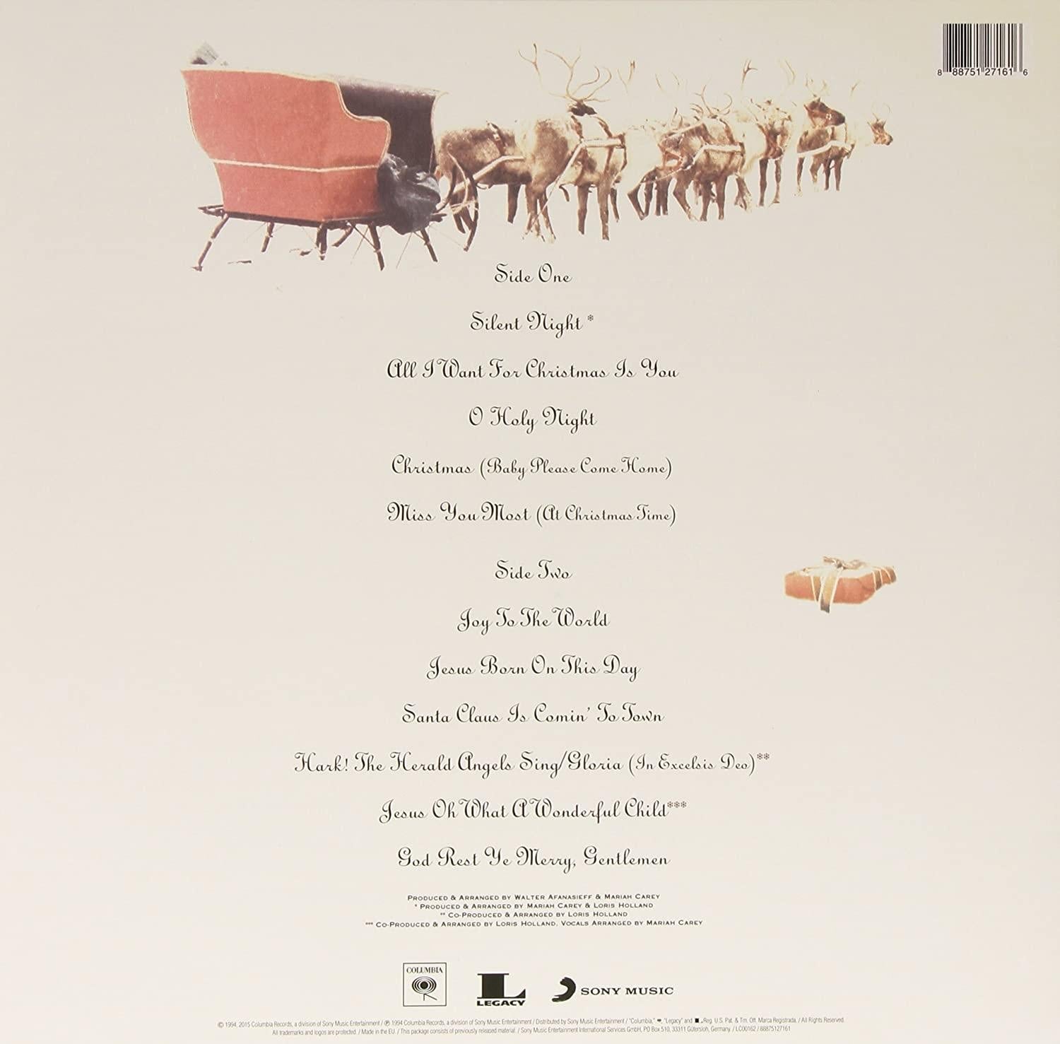 Mariah Carey - Merry Christmas (Deluxe Anniversary Edition, Red Vinyl) (LP) - Joco Records