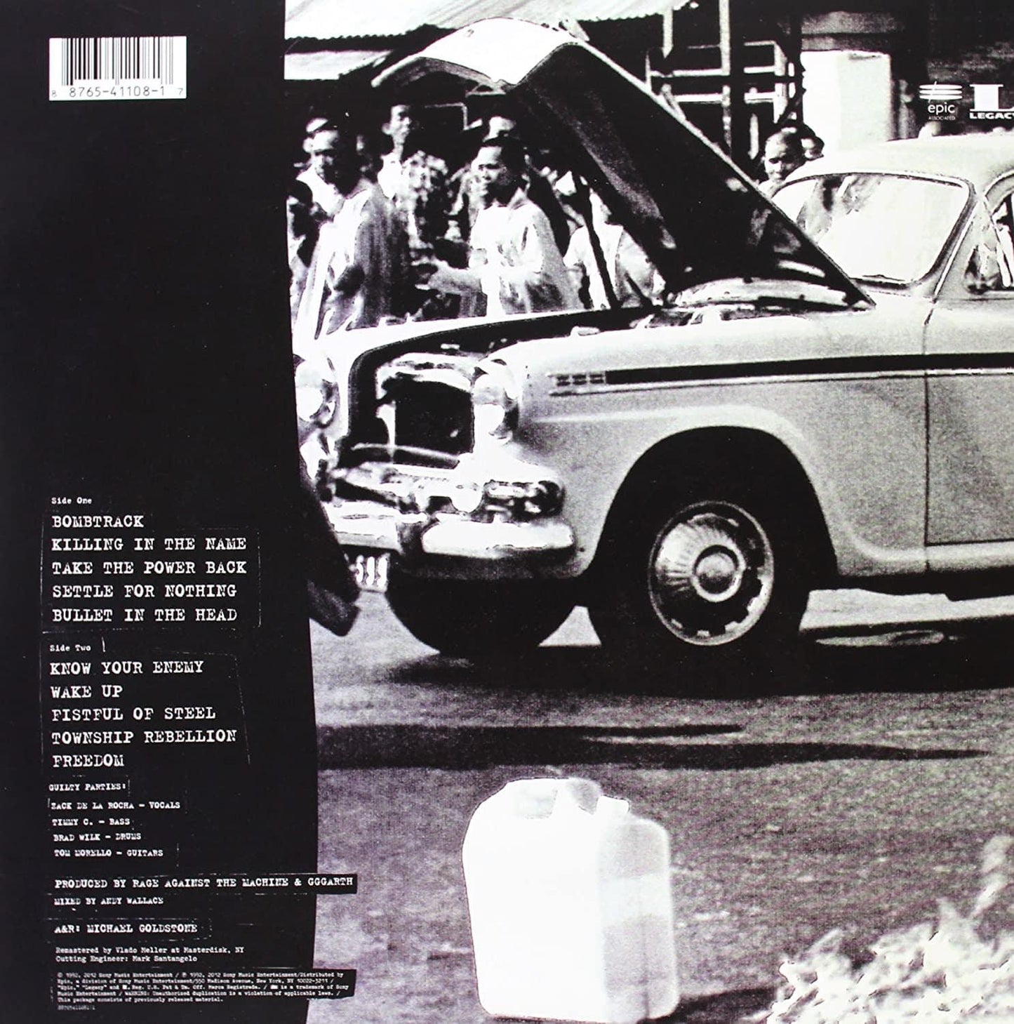 Rage Against The Machine - Rage Against The Machine (Limited Edition, Remastered, Picture Disc) (LP) - Joco Records