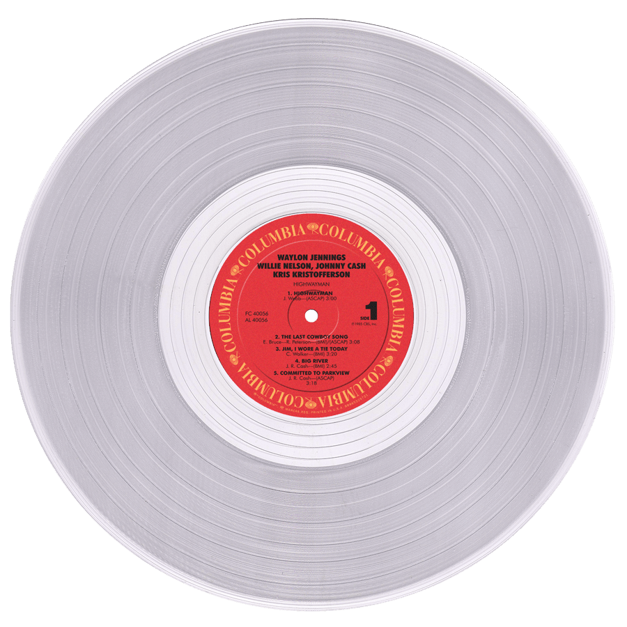 The Highwaymen - Highwayman (Limited Edition, Clear Vinyl) (LP) - Joco Records