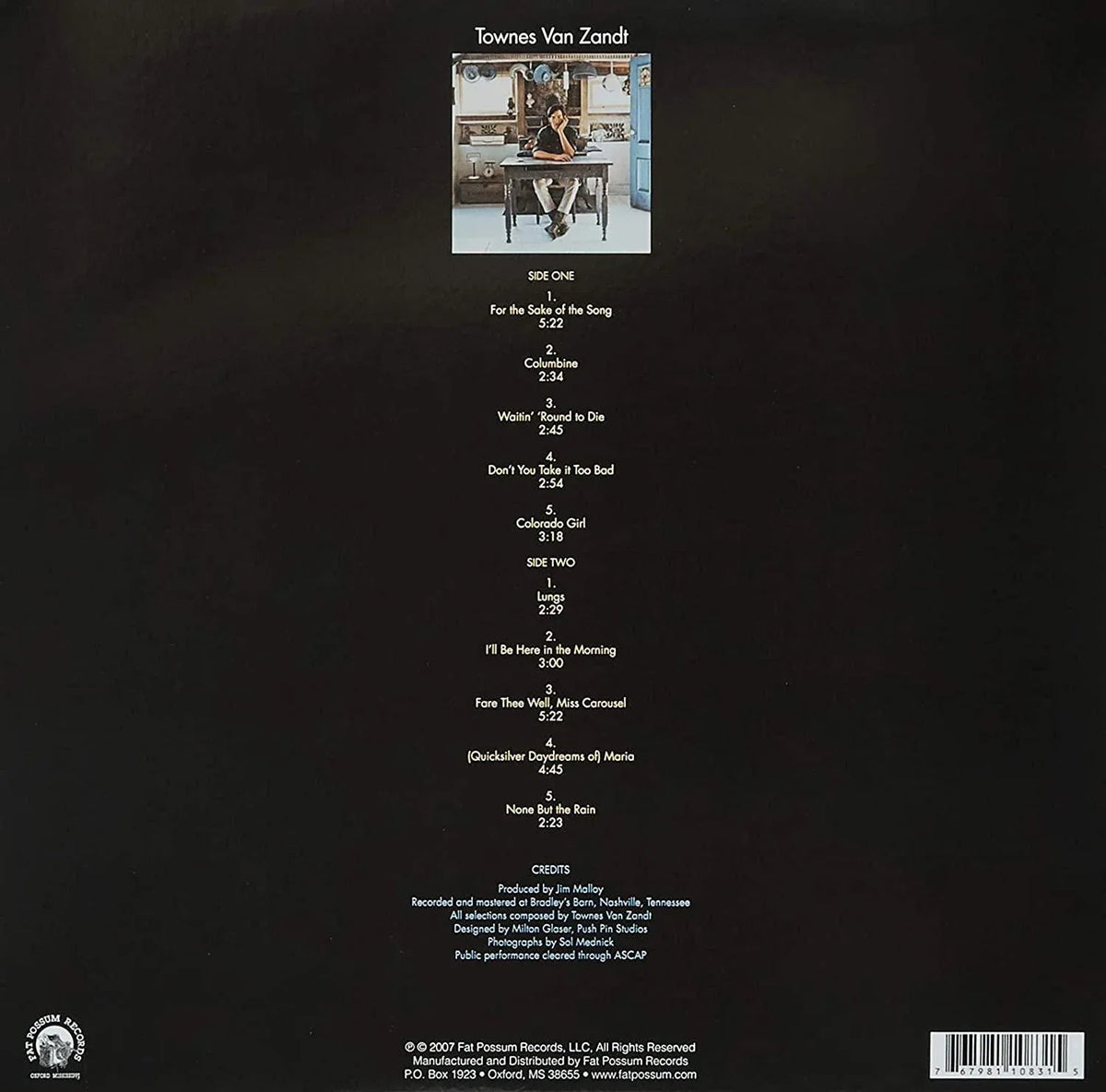 Townes Van Zandt - Townes Van Zandt (Limited, 180 Gram) (LP) - Joco Records