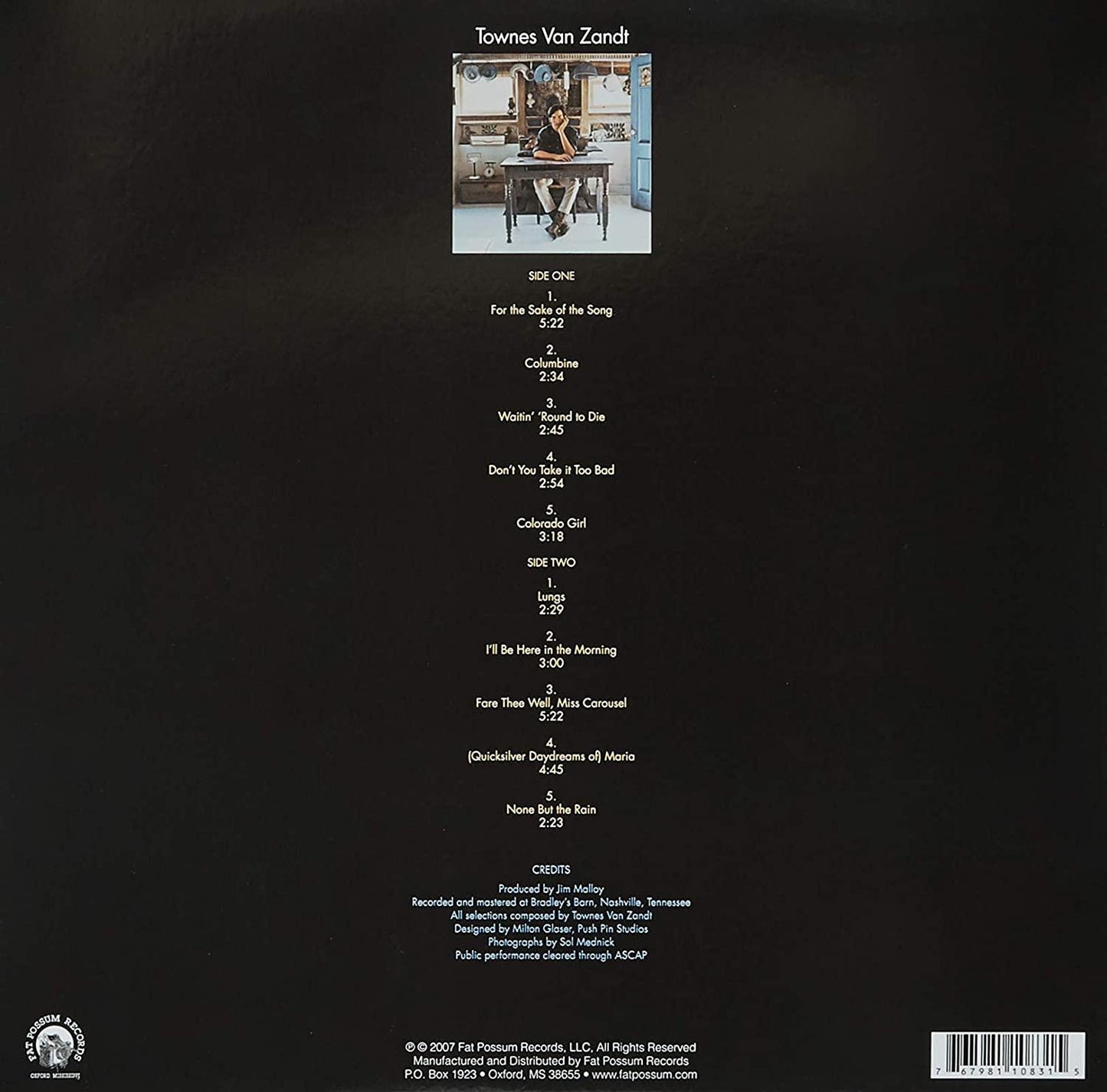 Townes Van Zandt - Townes Van Zandt (Limited, 180 Gram) (LP) - Joco Records