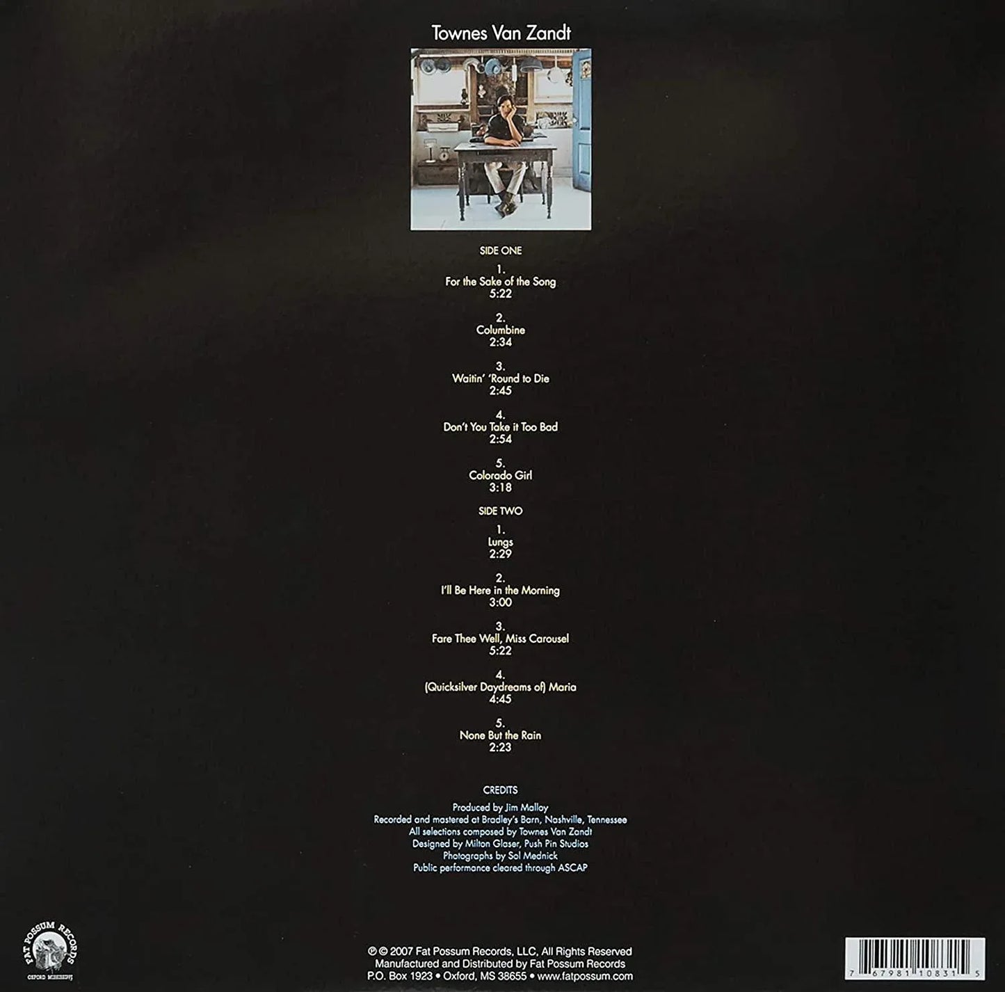 Townes Van Zandt - Townes Van Zandt (Limited, 180 Gram) (LP) - Joco Records