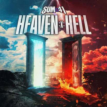Sum 41 - Heaven :x: Hell (Indie Exclusive, Red, Black & Blue Quad Splatter Vinyl) (2 LP) - Joco Records