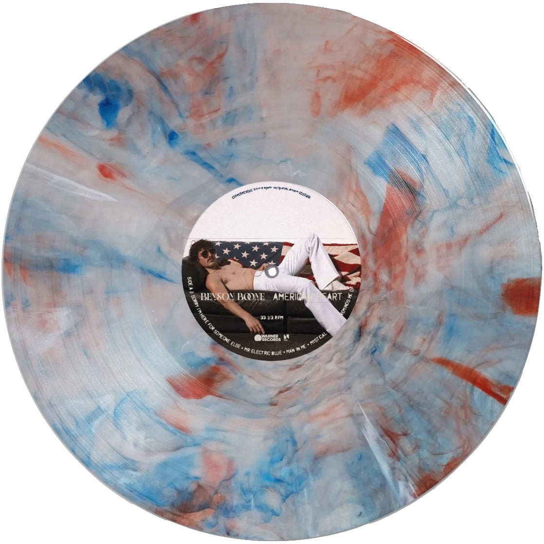 Benson Boone - American Heart (Limited Edition, Red, White, & Blue Marble Vinyl) (LP)
