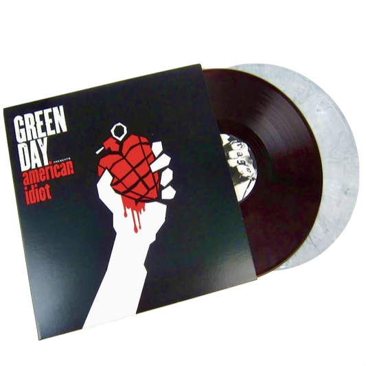 Green Day - American Idiot (Limited Edition Import, RSD Exclusive, Red & White with Black Swirls) (2 LP) - Joco Records