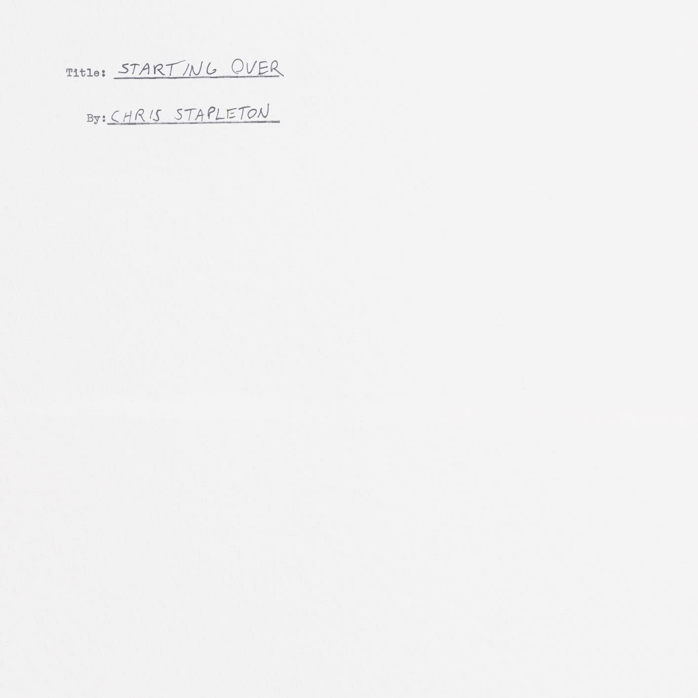 Chris Stapleton - Starting Over (2 LP)