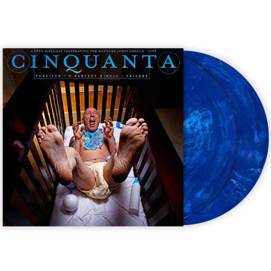 Puscifer, A Perfect Circle, Failure - Cinquanta Live (Limited Edition, White & Blue Swirl Vinyl) (2 LP) - Joco Records