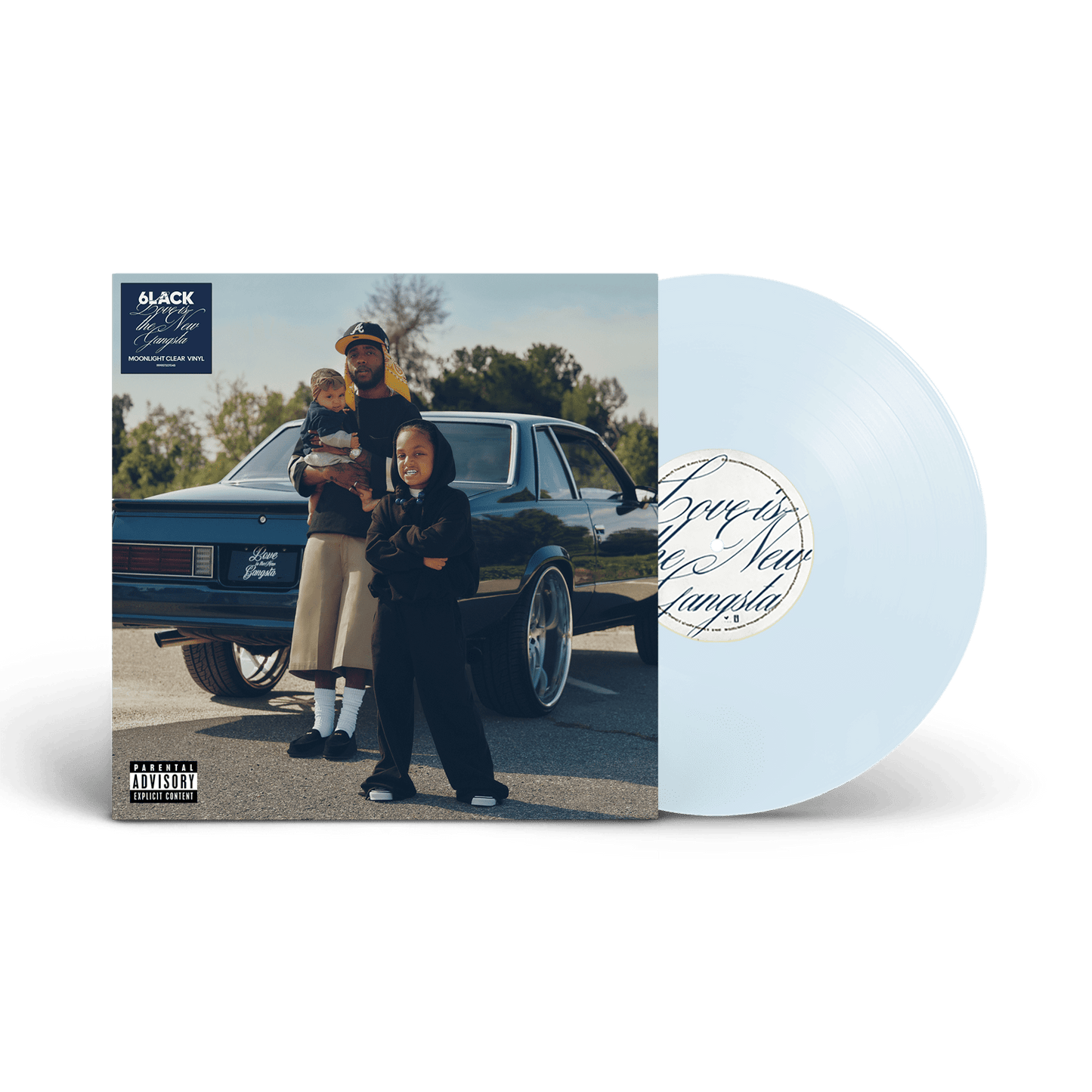 6lack - Love Is The New Gangsta (Alternate Cover) (Moonlight Clear Vinyl) (LP) - Joco Records