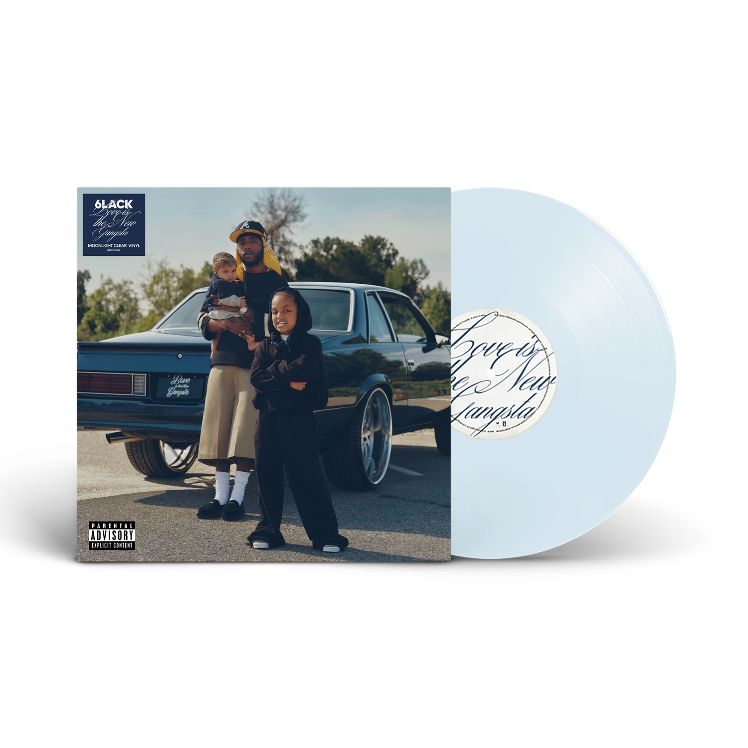6lack - Love Is The New Gangsta (Alternate Cover) (Moonlight Clear Vinyl)