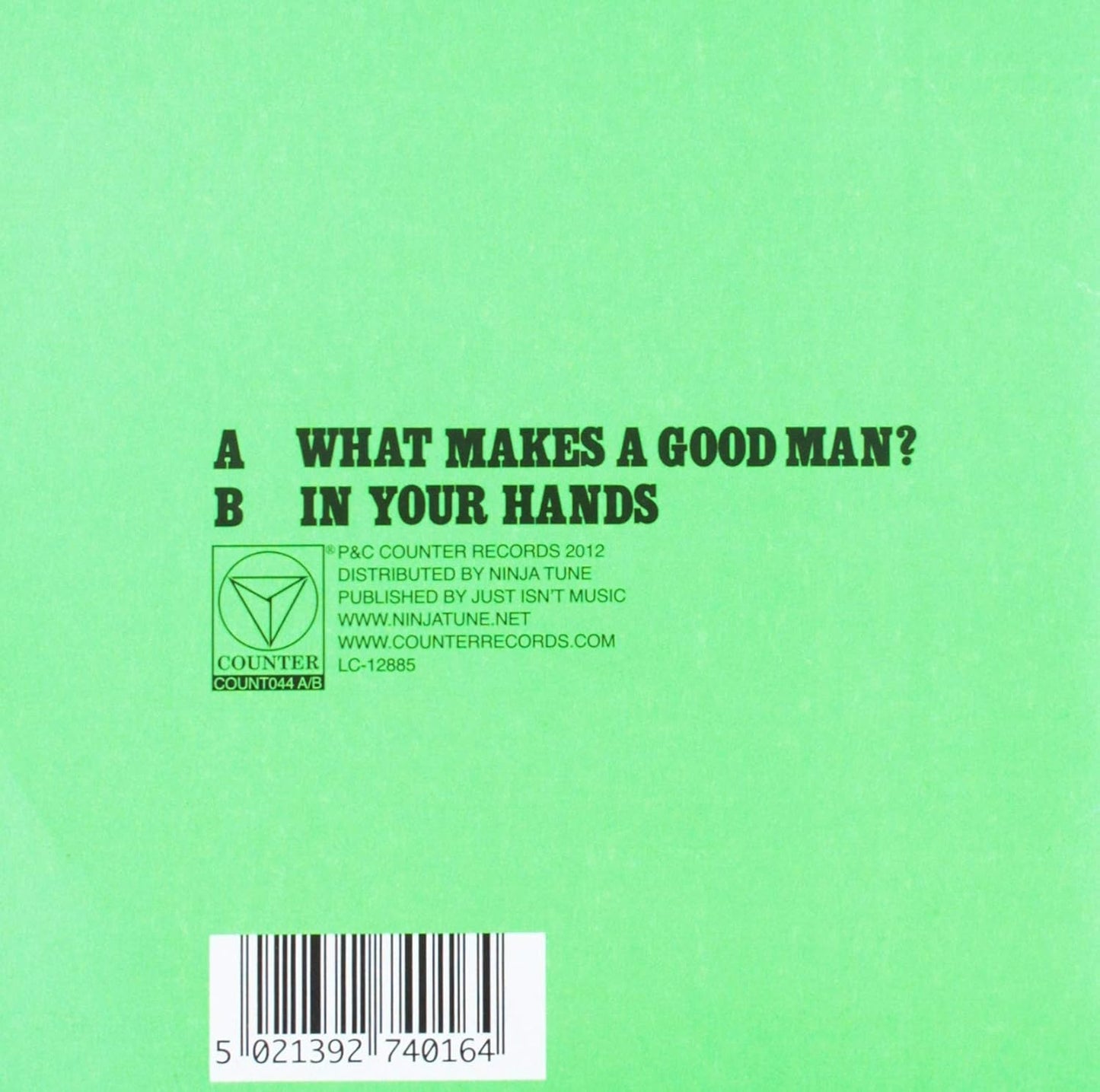 The Heavy - What Makes A Good Man? B/W In Your Hands (Green, 7-Inch Vinyl Single)