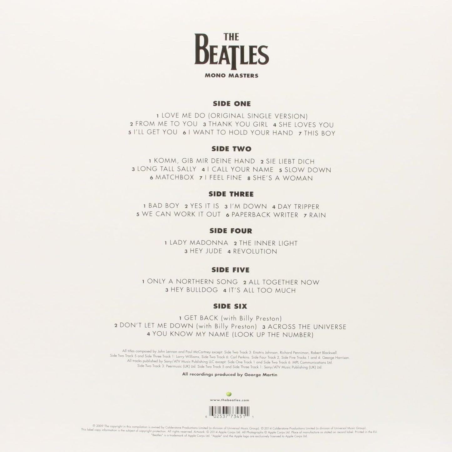 The Beatles - Mono Masters (Mono, 180 Gram) (3 LP)