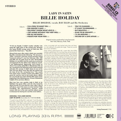 Billie Holiday - Lady In Satin (Limited Edition Import, Bonus CD, 180 Gram) (LP)