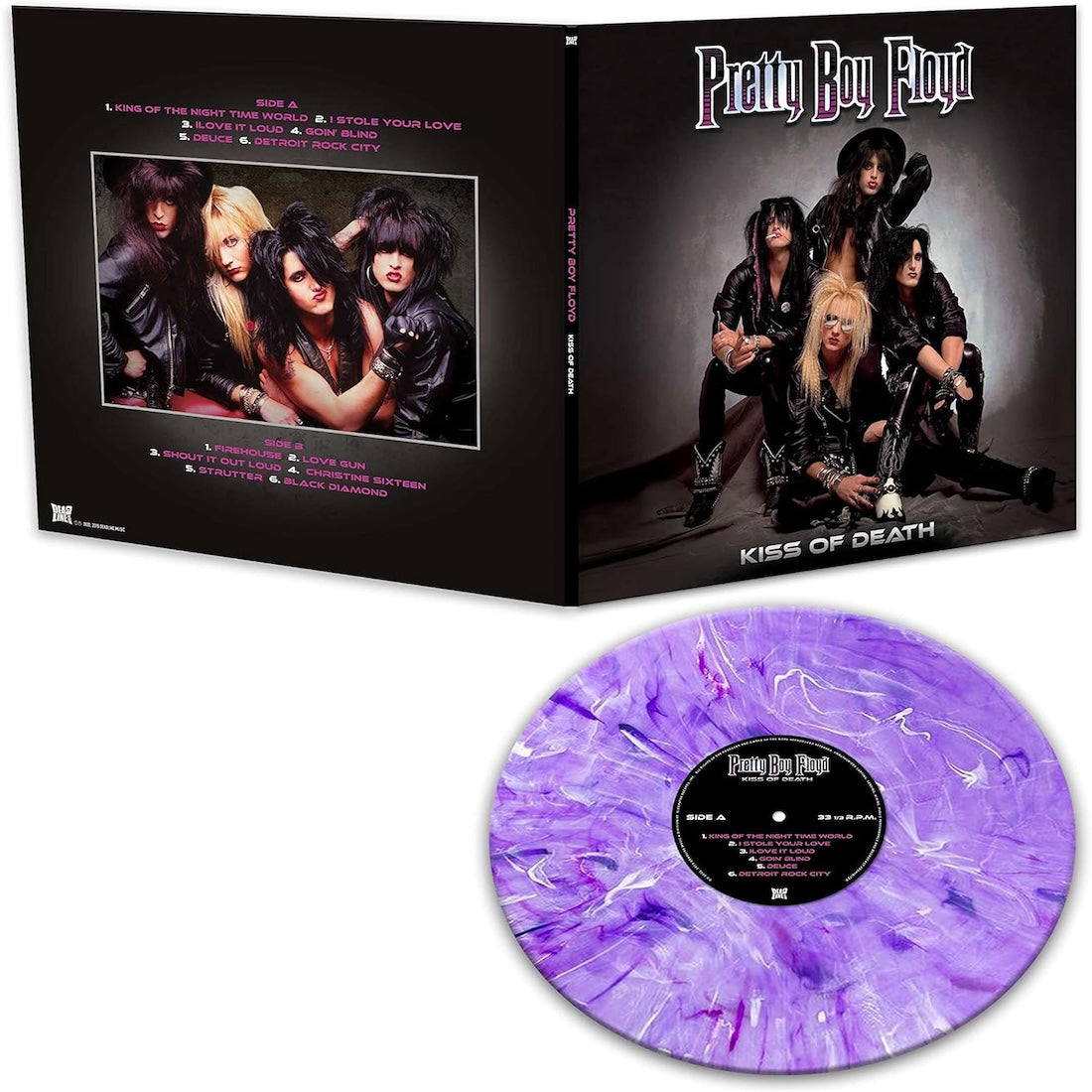 Pretty Boy Floyd - Kiss Of Death (Limited Edition, Purple Marble Vinyl) (LP) - Joco Records