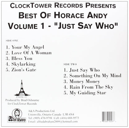 Horace Andy - Best of Horace Andy Vol. 1: Just Say Who (LP)