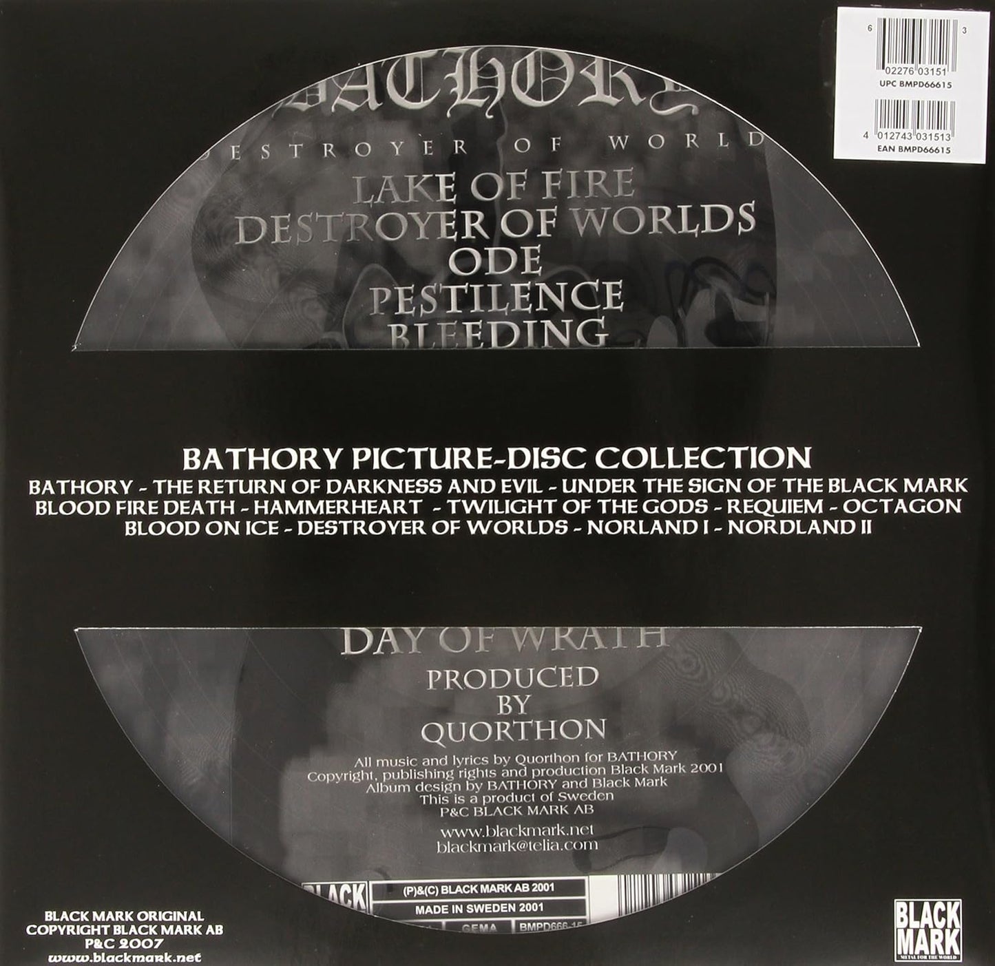 Bathory - Destroyer Of Worlds (Limited Edition, Picture Disc Vinyl) (LP)