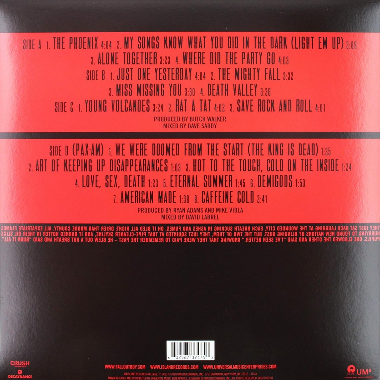 Fall Out Boy - Save Rock And Roll (PAX AM Limited Edition) (2 LP)