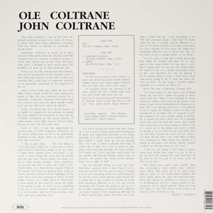 John Coltrane - Ole (Limited Edition, 180 Gram, Blue Vinyl) (LP)