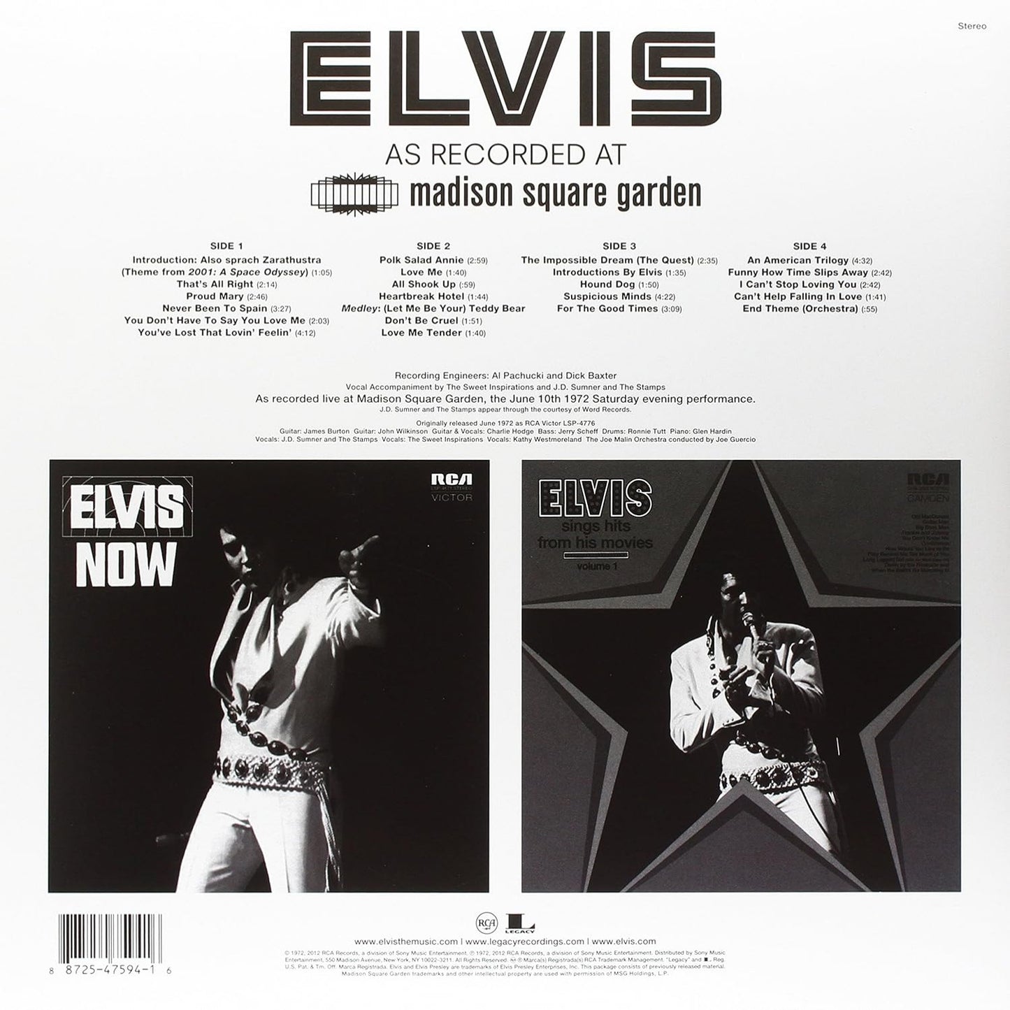 Elvis Presley - Elvis As Recorded At Madison Square Garden (180 Gram) (2 LP)