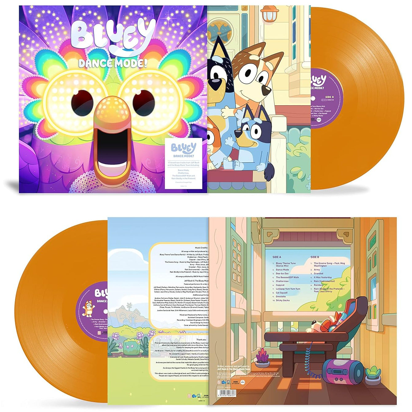 Bluey - Bluey Dance Mode (Limited, Edition, Orange Vinyl) (LP)