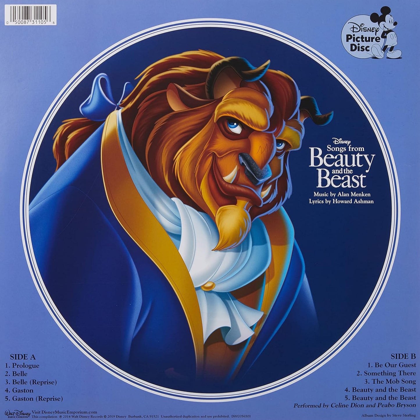 Disney - Songs From Beauty & the Beast (Limited Edition, Picture Disc) (LP)